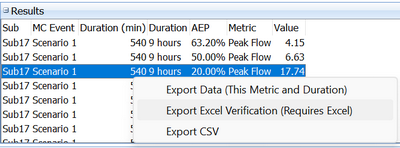 Exporting Excel Verification